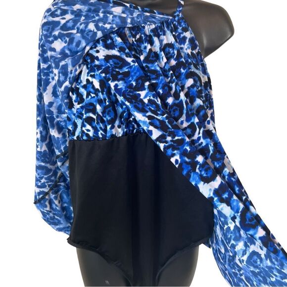 Magicsuit Blue Tide Aubrey High Neck Animal Print Swimsuit - Picture 7 of 12